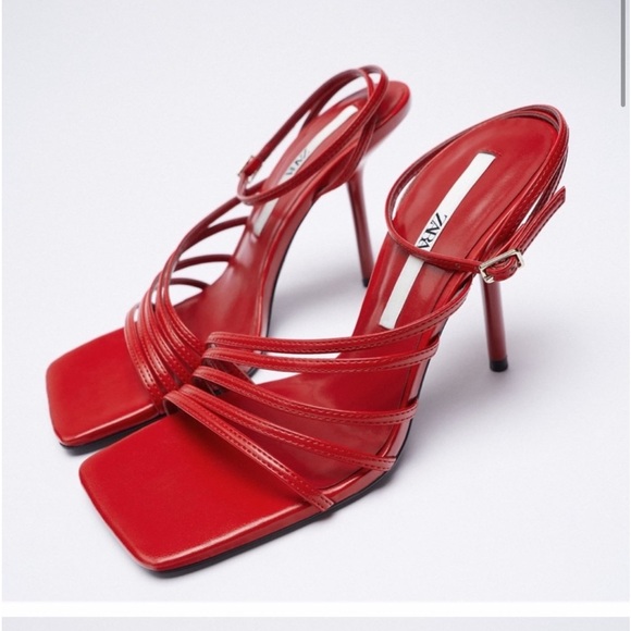 Red Zara Sandals - Picture 1 of 2